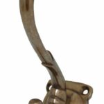 Kapstokhaak 93 mm Brons Antiek