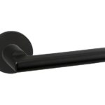 Deurkruk Redhill op rozet Aluminium zwart