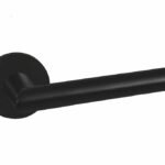 Deurkruk London op rozet Aluminium zwart