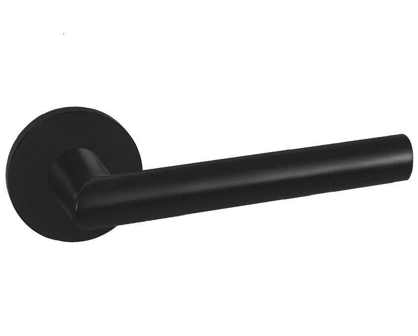 Deurkruk London op rozet Aluminium zwart