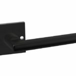 Deurkruk Redhill op Vierkant rozet Aluminium zwart