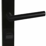 Deurkruk Londen op schild WC63 Zwart