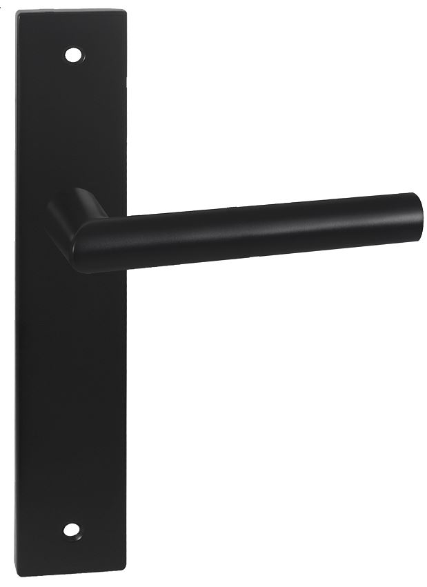 Deurkruk London op Vierkant schild Blind Zwart