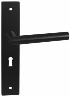 Deurkruk London op Vierkant schild SL56 Zwart