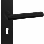 Deurkruk Redhill op Vierkant schild SL56 Zwart