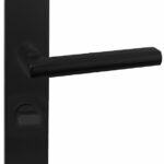 Deurkruk Redhill op Vierkant schild WC63 Zwart