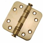 Kogellagerscharnier 7676 mm ronde hoek PVD mat goud