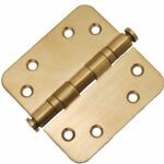 Kogellagerscharnier 8989 mm ronde hoek PVD mat goud