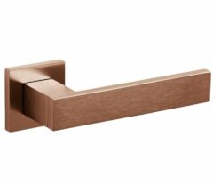 Olivari deurkruk Diana op rozet koper mat titaan PVD