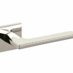 Olivari deurkruk Lotus Q op rozet nikkel titaan PVD