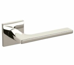 Olivari deurkruk Lotus Q op rozet nikkel titaan PVD