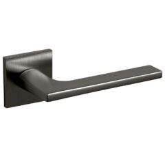 Olivari deurkruk Lotus Q op rozet antraciet mat titaan PVD