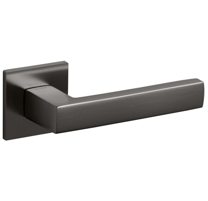 Olivari deurkruk Planet Q op rozet antraciet mat titaan PVD