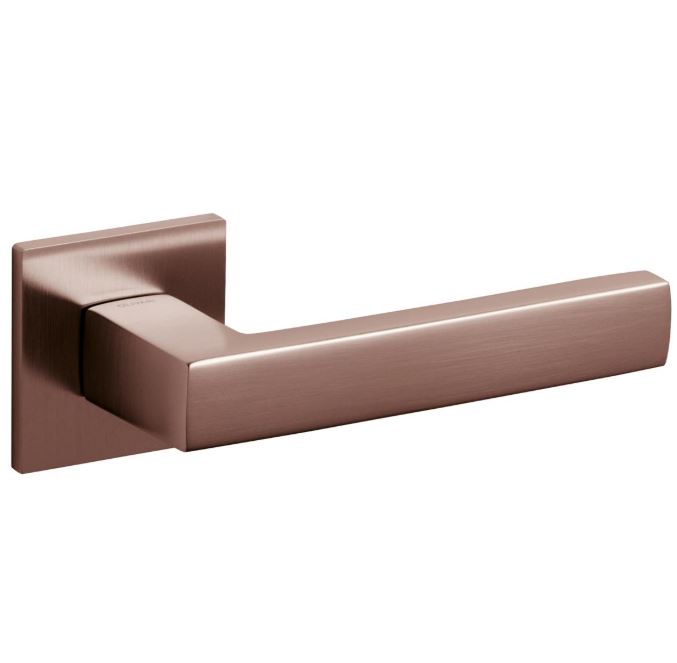 Olivari deurkruk Planet Q op rozet brons mat titaan PVD