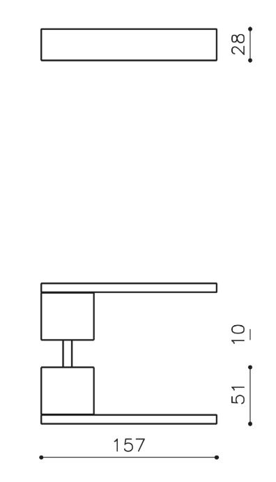 Olivari deurklink Total rvs mat titaan PVD - Afbeelding 2