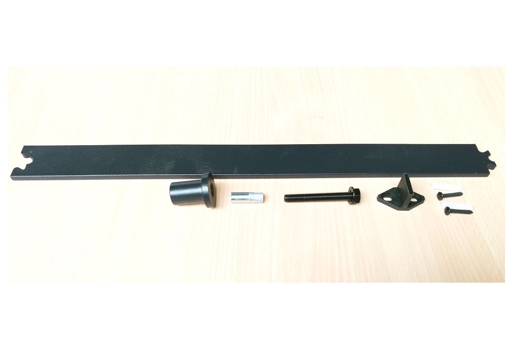 Tussenrail 45 cm voor de schuifdeursystemen 4752.000 en 4753.000