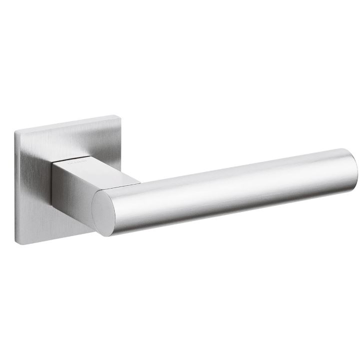 Olivari deurkruk Euclide Q op rozet chroom mat