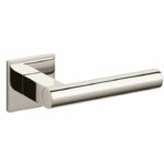 Olivari deurkruk Euclide Q op rozet nikkel titaan PVD