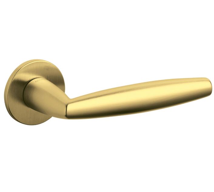 Olivari deurkruk Aurelia op rozet messing mat titaan PVD