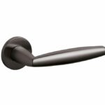 Olivari deurkruk Aurelia op rozet antraciet mat titaan PVD