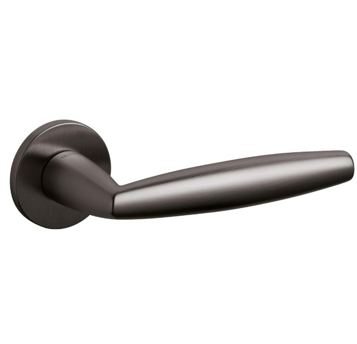 Olivari deurkruk Aurelia op rozet antraciet mat titaan PVD