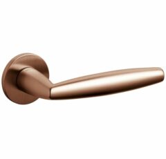 Olivari deurkruk Aurelia op rozet koper mat titaan PVD