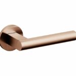 Olivari deurkruk Euclide op rozet koper mat titaan PVD