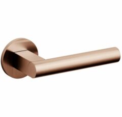 Olivari deurkruk Euclide op rozet koper mat titaan PVD