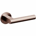 Olivari deurkruk Euclide op rozet brons mat titaan PVD