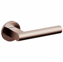 Olivari deurkruk Euclide op rozet brons mat titaan PVD