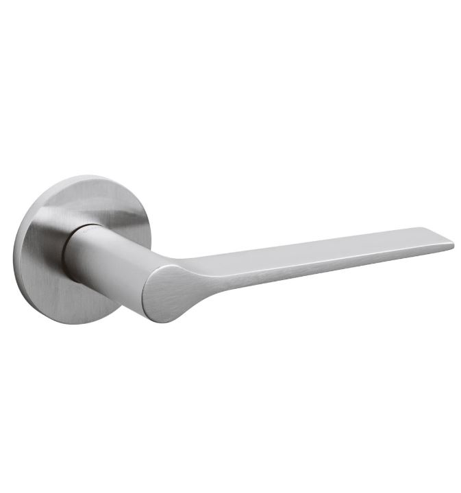 Olivari deurkruk Lama L op rozet chroom mat