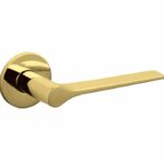 Olivari deurkruk Lama L op rozet messing titaan PVD