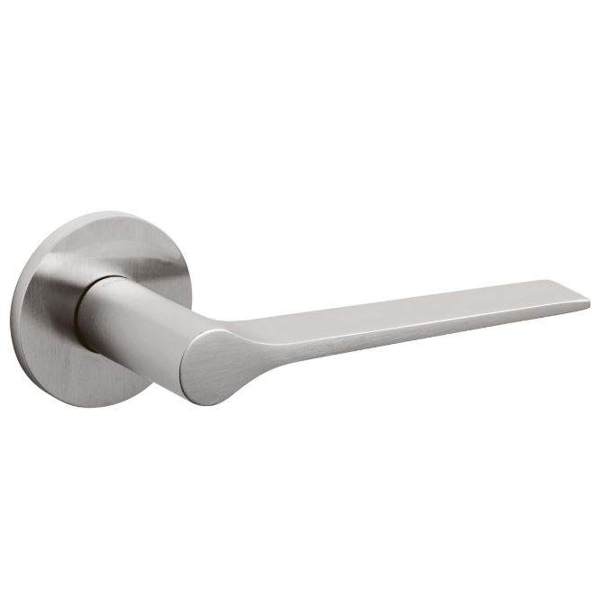 Olivari deurkruk Lama L op rozet rvs mat titaan PVD