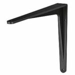 Plankdrager Herakles Aluminium Zwart Gemoffeld 240x190 mm