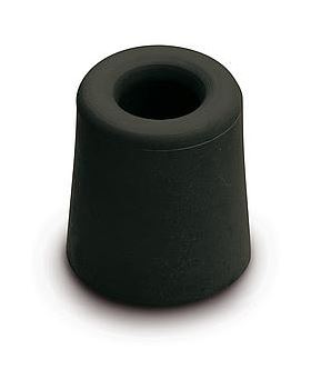 DX Deurstopper rubber zwart 24x30 mm