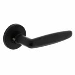 Intersteel deurklink Sophie met rozet ø49x7mm verdekt mat zwart