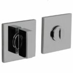 Olivari rozet toilet-/badkamersluiting vierkant chroom