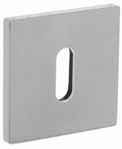 Olivari rozet vierkant met sleutelgat chroom mat