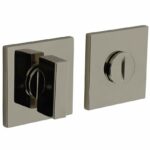 Olivari rozet toilet-/badkamersluiting vierkant nikkel titaan PVD