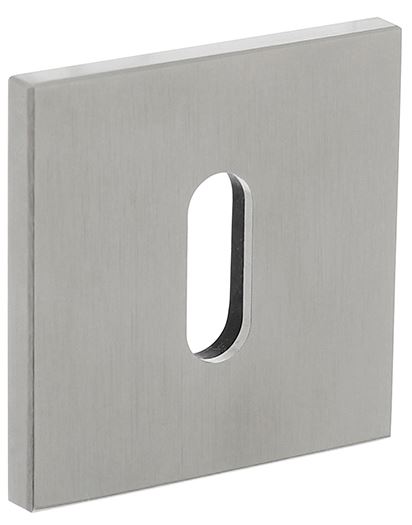 Olivari rozet vierkant met sleutelgat RVS mat titaan PVD