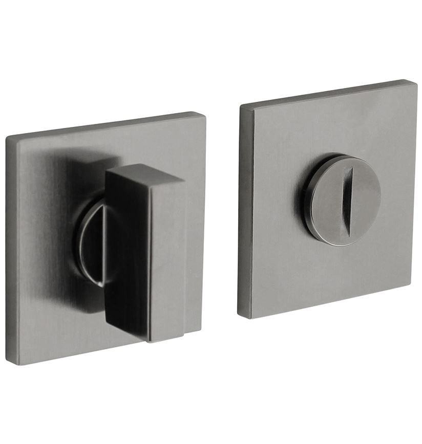 Olivari rozet toilet-/badkamersluiting vierkant rvs mat titaan PVD