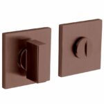 Olivari rozet toilet-/badkamersluiting vierkant brons mat titaan PVD