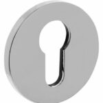 Olivari rozet rond met profielcilindergat chroom