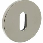 Olivari rozet rond met sleutelgat nikkel titaan PVD