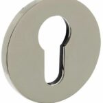 Olivari rozet rond met profielcilindergat nikkel titaan PVD