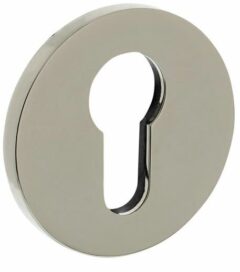 Olivari rozet rond met profielcilindergat nikkel titaan PVD