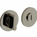 Olivari rozet toilet-/badkamersluiting rond nikkel titaan PVD