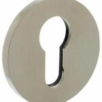 Olivari rozet rond met profielcilindergat nikkel mat titaan PVD