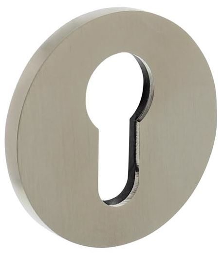 Olivari rozet rond met profielcilindergat nikkel mat titaan PVD