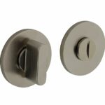 Olivari rozet toilet-/badkamersluiting rond nikkel mat titaan PVD